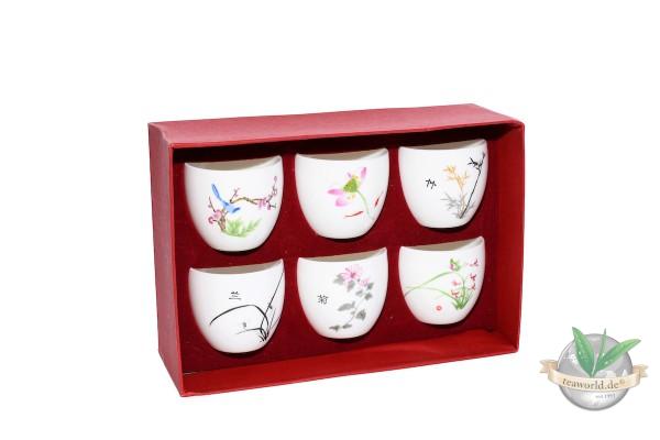 Japanisches Teacup-Set mit 6 Teeschalen von MAOCI