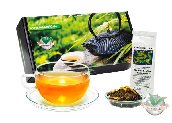 8x50g Grüner Tee aromatisiert Probierpaket