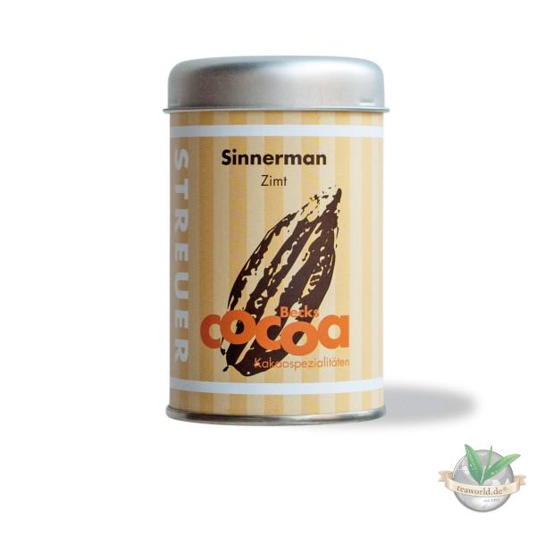 Bio Sinnerman (Zimt) Kakao - Becks Cocoa - im praktischen Kakaostreuer
