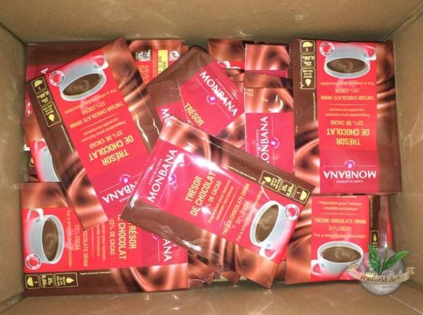 Monbana Trésor de Chocolat 33% Chocolate Powder 100x25g Portionsbeutel