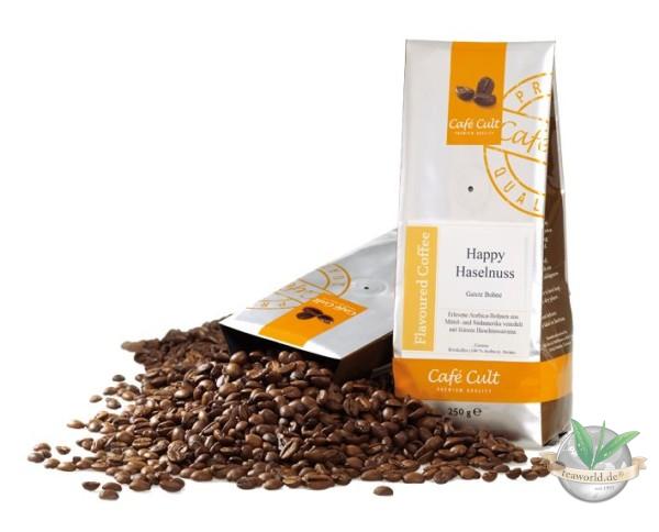 Happy Haselnuss - aromatisierter Kaffee 250g gemahlen