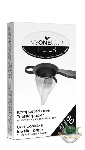 MyONECup - Papierfilter Nachfüllpack, Packung mit 60 Stück