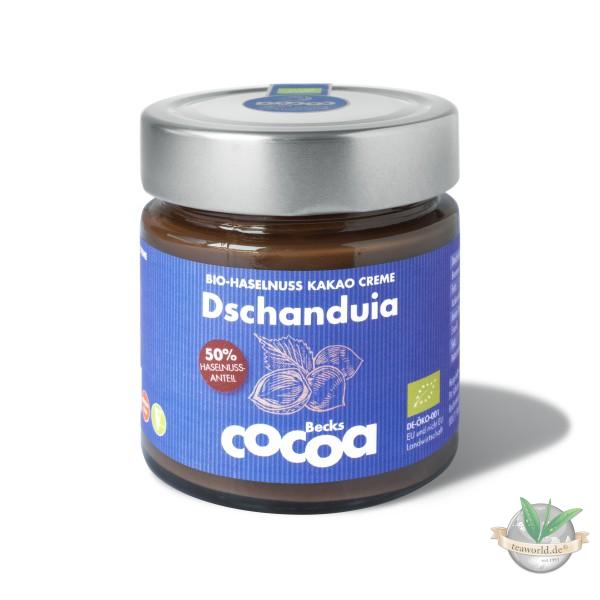 Bio Dschanduia Haselnuss-Kakao-Creme mit 50% Haselnussanteil