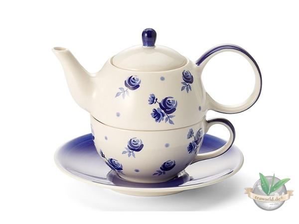 Tea for one Set "Almut" Keramik, 4-teilig Kanne: 0,4 l, Tasse: 0,2 l