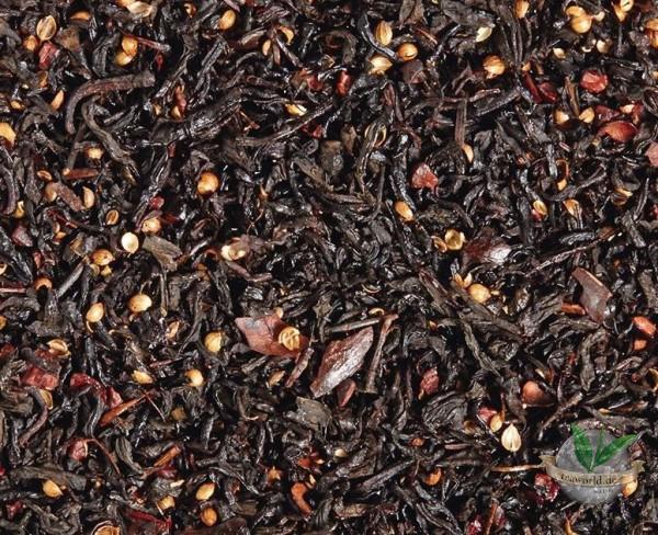 Dunkle Schokolade Zartbitter-Note - Schwarzer Tee aromatisiert
