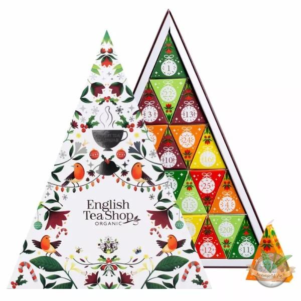 English Tea Shop - Tee Adventskalender "Mosaik", BIO, 25 Pyramidenbeutel