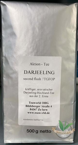 Schwarzer Tee - Darjeeling second flush 500g Aktionspackung